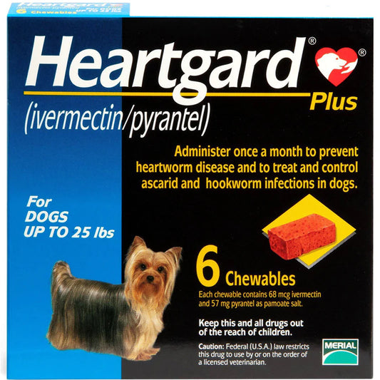 Heartgard Plus Chewables for Dogs up to 11kg